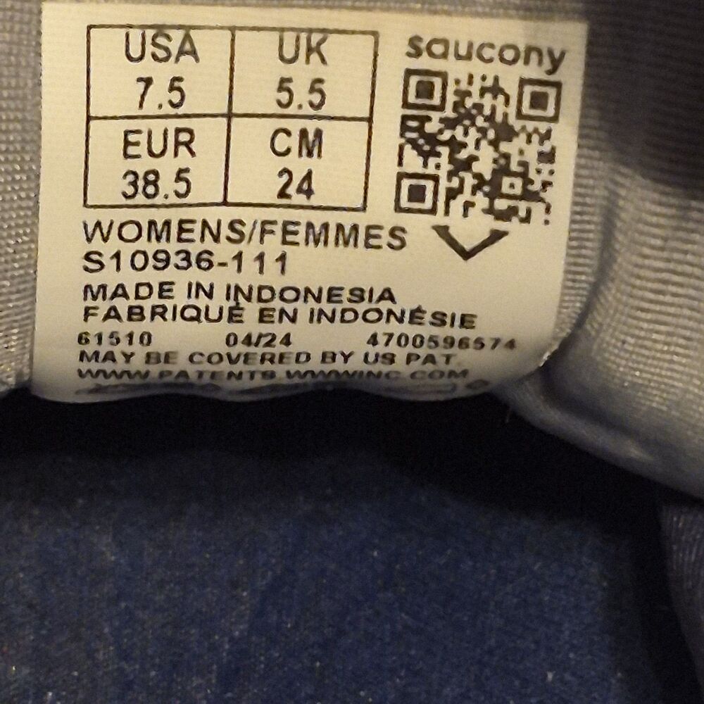 Saucony Guide 17 Women Size 7.5 Gray Iris Violet Rynning Shoe Sneaker S10936-111 - Picture 6 of 6